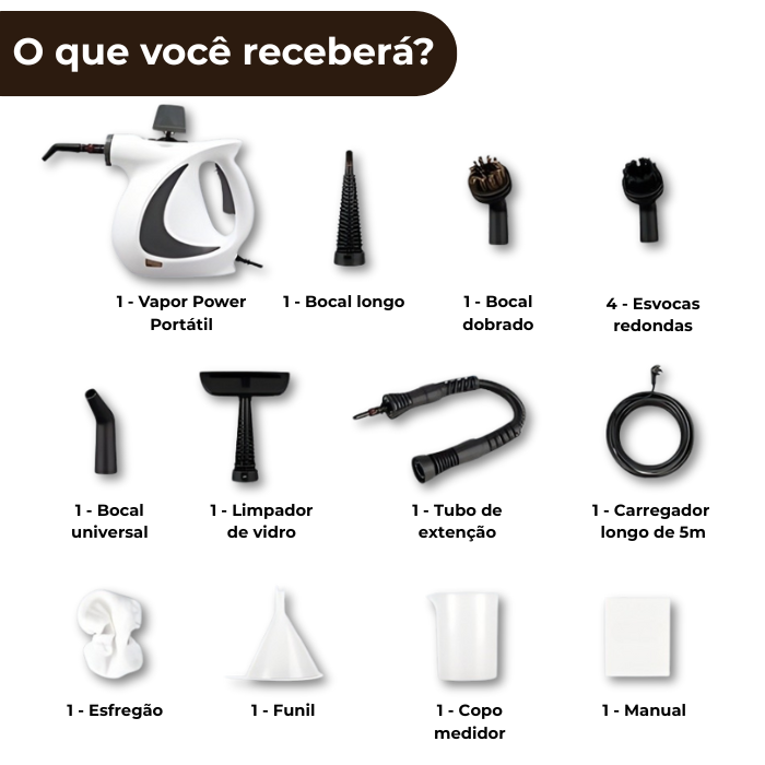 Vapor Power™ – Vaporizador 5 em 1