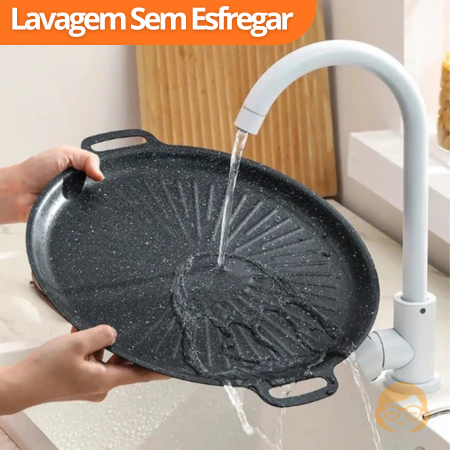 Grilux - Panela Coreana Revestimento Antiaderente Premium - Entrega Grátis