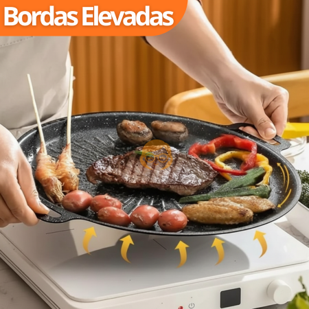 Grilux - Panela Coreana Revestimento Antiaderente Premium - Entrega Grátis