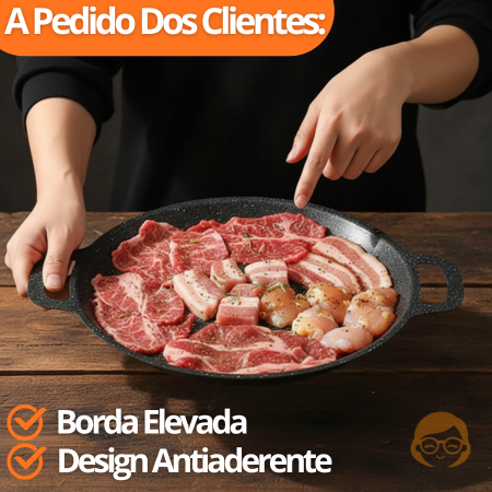 Grilux - Panela Coreana Revestimento Antiaderente Premium  - Entrega Grátis