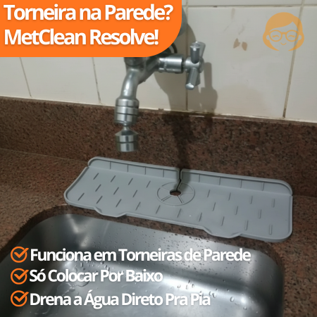 MetClean - Protetor de Torneira Com Drenagem Automática - Entrega Grátis